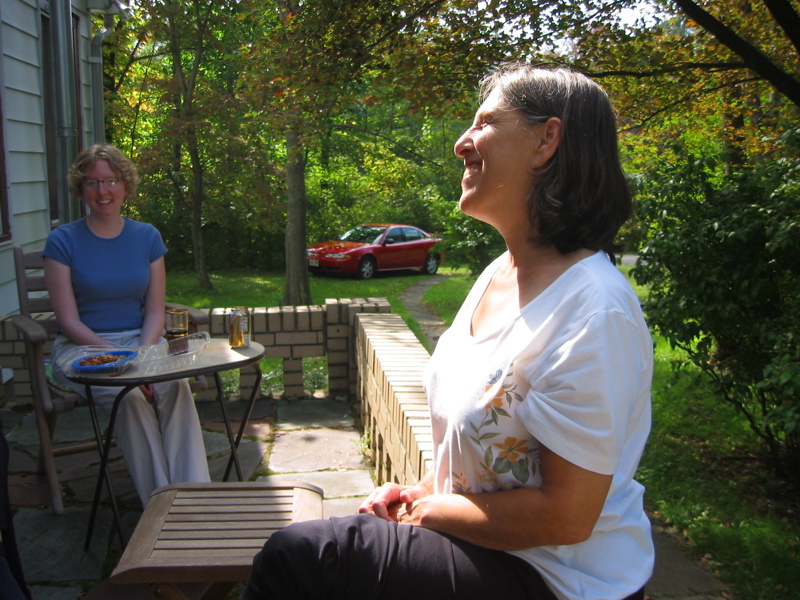 Kerensa and Josie on the Porch