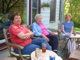 Judy Alice and Kerensa on the Terrace