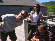 waiting for a table at jordan pond