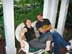 amy and lucas chillin on porch